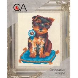 Набор гобеленов с печатным холстом 14x18 Prize Winning Terrie CDA3141K