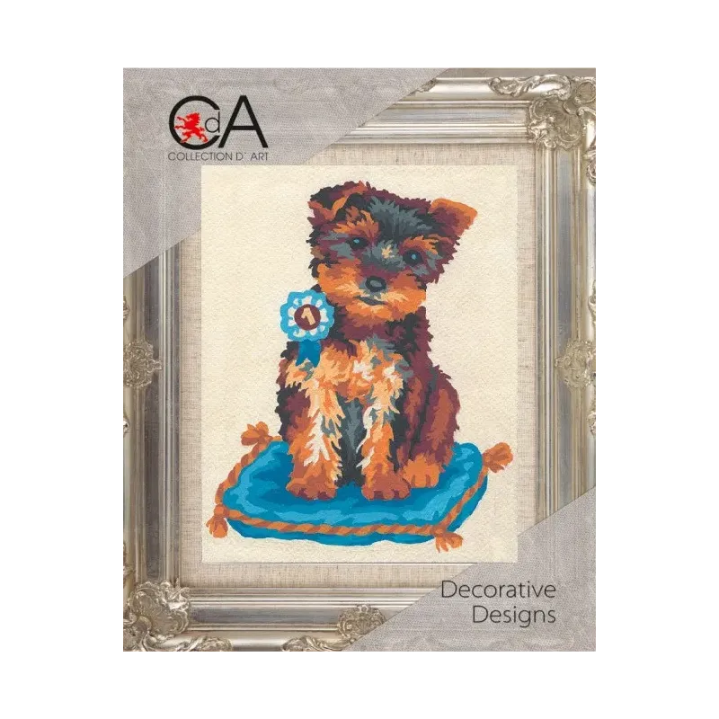 Kit de tapisserie avec canevas imprimé 14x18 Primé Terrie CDA3141K