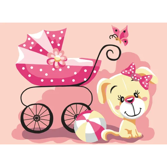 Печатный холст 22x30 It's a girl! CDA6334