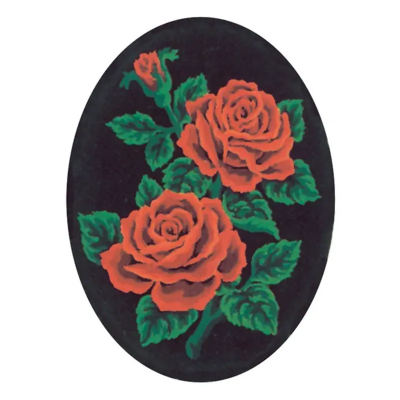 Bedruckte Leinwand 18x24 Rosen, Oval CDA7013