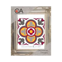 Tapestry Kit with printed canvas 14x14 Ornament CDA3019K