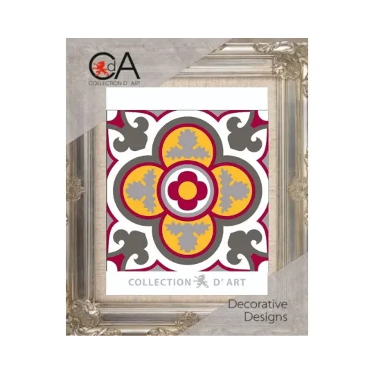 Tapestry Kit with printed canvas 14x14 Ornament CDA3019K