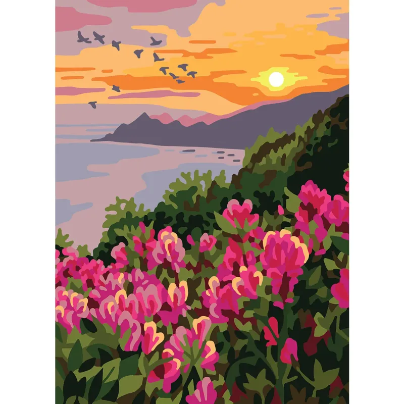 Gedruckte Leinwand 22x30 Meeres Sonnenuntergang CDA6338