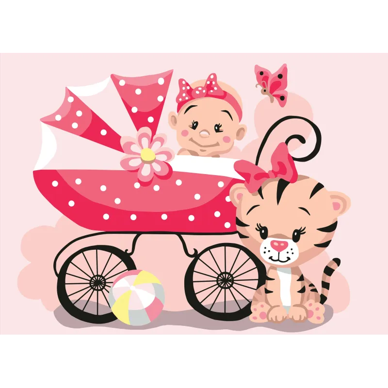 Printed Canvas 22x30 It's a girl! CDA6332