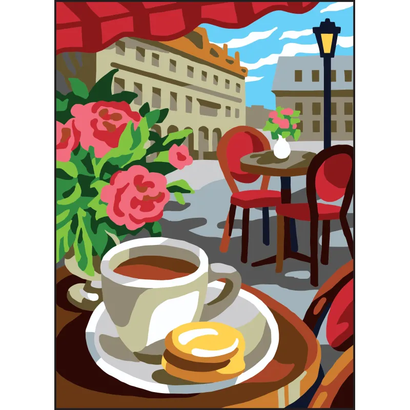 Toile Imprimée 22x30 Cafe CDA6321