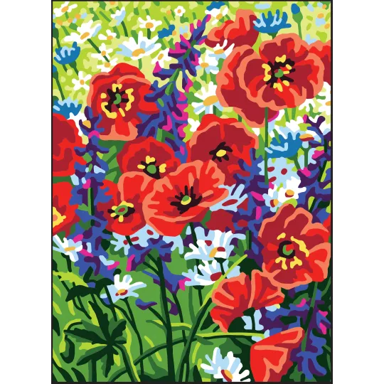 Toile imprimée 22x30 Coquelicots CDA6319