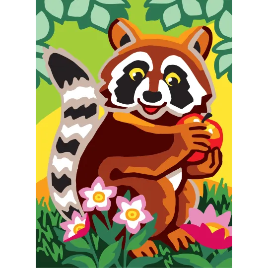 Printed Canvas 22x30 Raccoon CDA6306