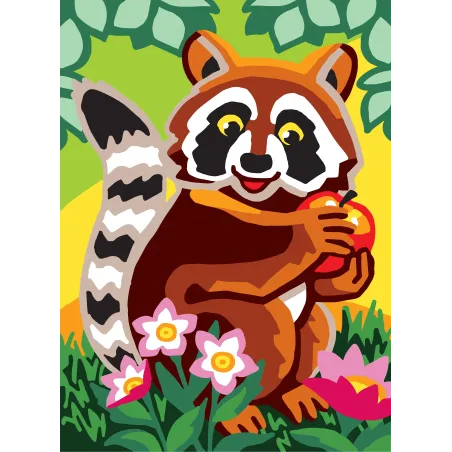Printed Canvas 22x30 Raccoon CDA6306