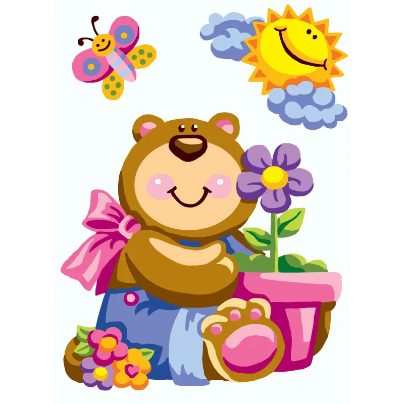 Gedruckte Leinwand 22x30 Teddybär CDA6304