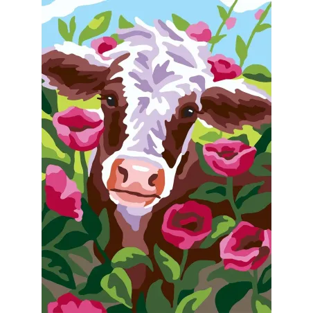 Toile Imprimée 22x30 Vache CDA6286