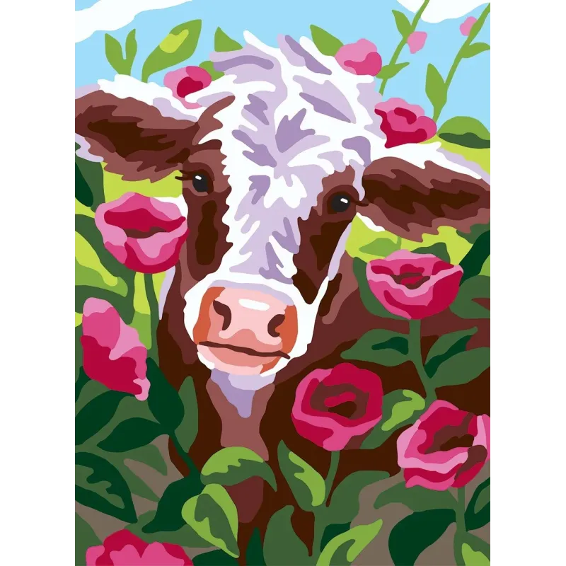 Toile Imprimée 22x30 Vache CDA6286