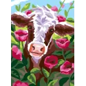 Toile Imprimée 22x30 Vache CDA6286