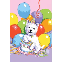 Toile Imprimée 22x30 La Fête d'Anniversaire CDA6276