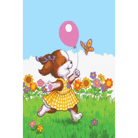Printed Canvas 22x30 Fun with Balloon and Butterfly CDA6275