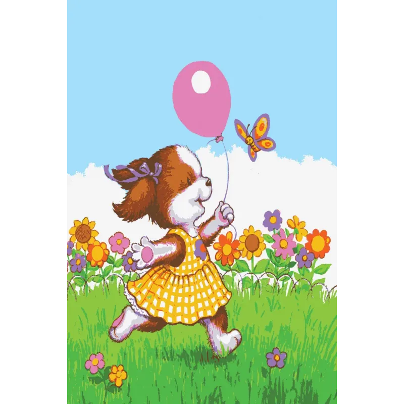 Printed Canvas 22x30 Fun with Balloon and Butterfly CDA6275