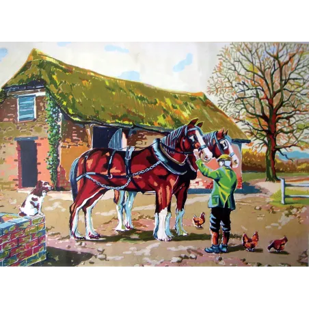 Printed Canvas 22x30 Proud Clydesdales CDA6250