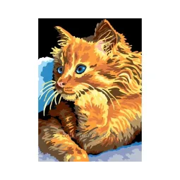 Printed Canvas 22x30 Golden Kitten CDA6229