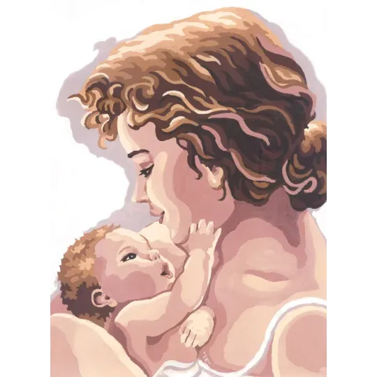 Printed Canvas 22x30 Mother and Child CDA6218