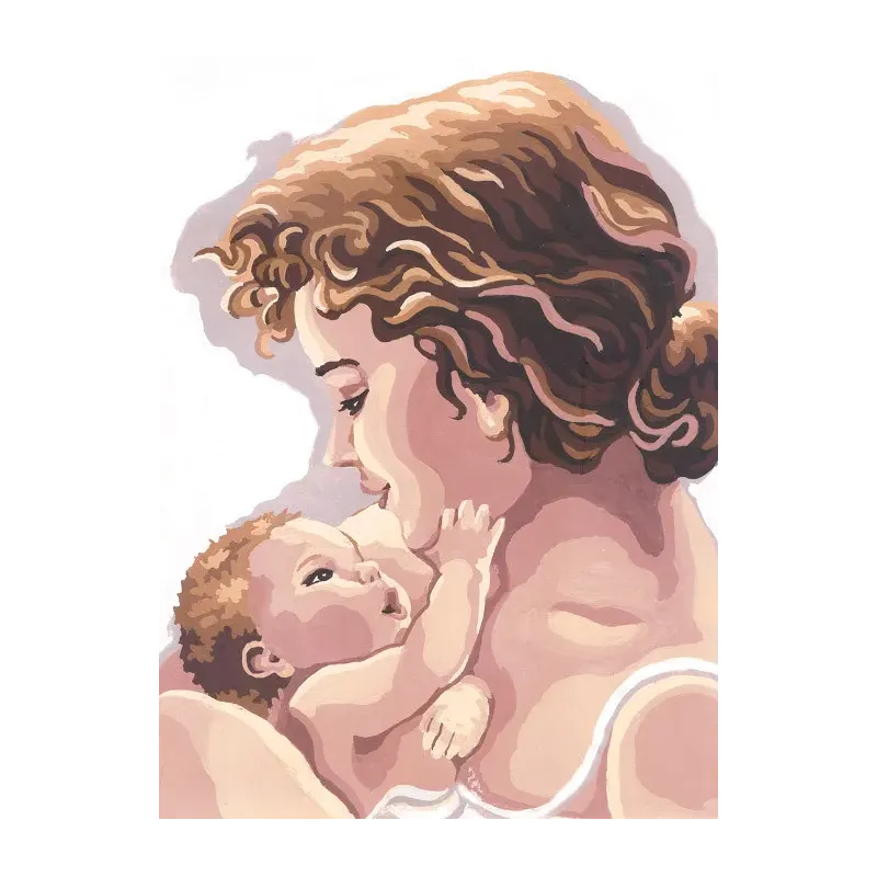 Printed Canvas 22x30 Mother and Child CDA6218