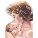 Toile imprimée 22x30 Mère et Enfant CDA6218