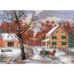 Printed Canvas 22x30 Winter Scene CDA6189