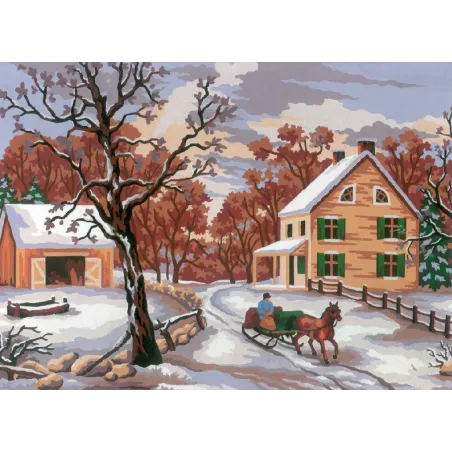Printed Canvas 22x30 Winter Scene CDA6189