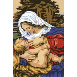 Bedruckte Leinwand 20x30 Madonna mit Kind CDA6134