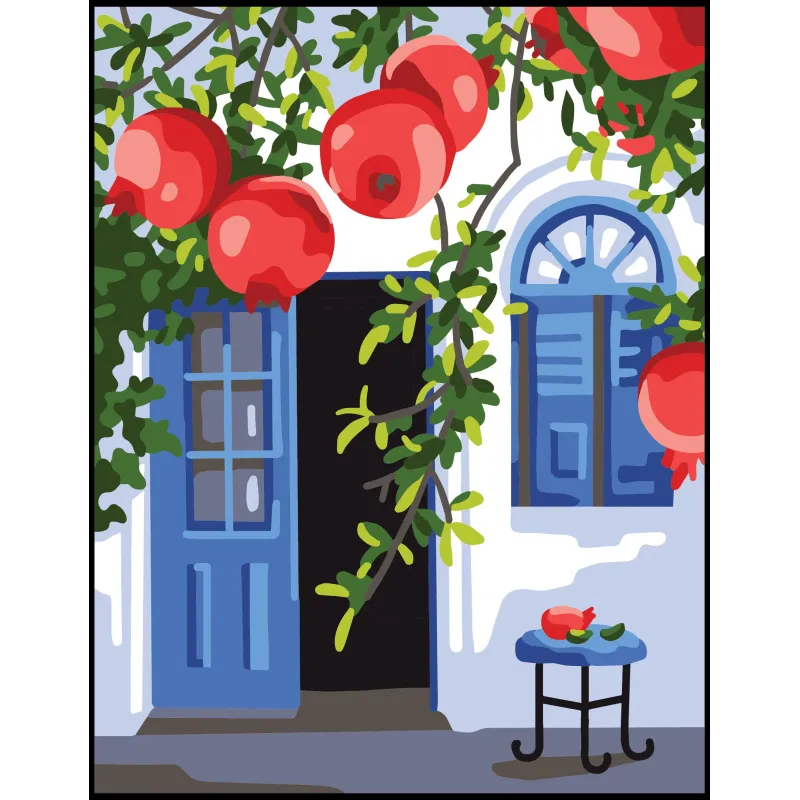 Printed Canvas 14x18 Pomegranate Symphony CDA3386