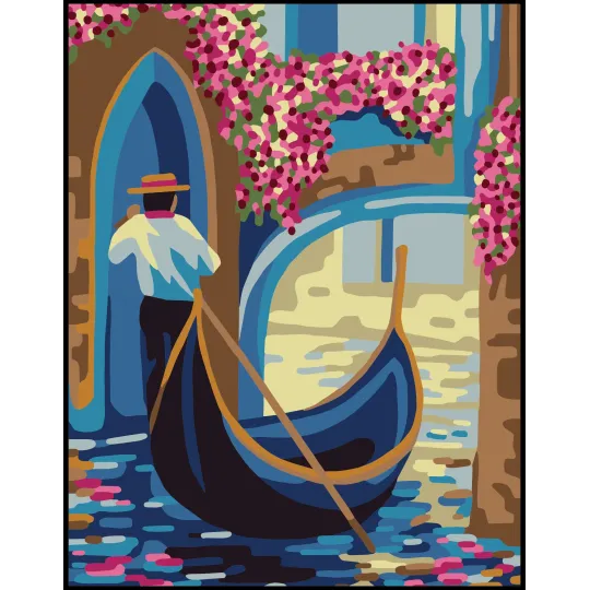 Printed Canvas 14x18 Gondolier CDA3384