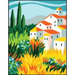 Gedruckte Leinwand 14x18 Sommer in der Toskana CDA3383