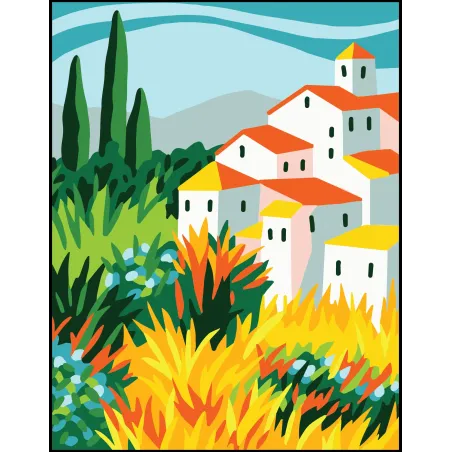 Toile Imprimée 14x18 Été en Toscane CDA3383