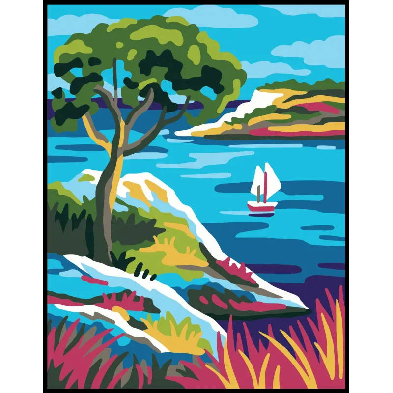 Холст с принтом 14x18 Белые паруса CDA3375