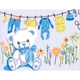 Печатный холст 14x18 Поздравляем с мальчиком! CDA3369