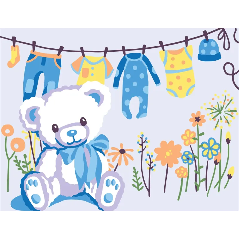 Toile imprimée 14x18 Félicitations pour le garçon ! CDA3369