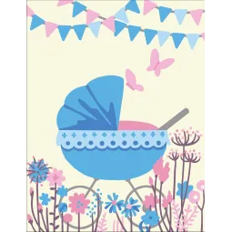 Toile Imprimée 14x18 C'est un garçon ! CDA3367