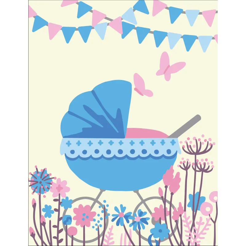 Printed Canvas 14x18 It's a boy! CDA3367