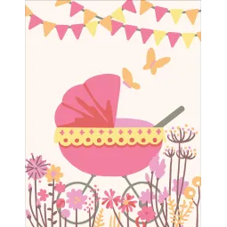 Печатный холст 14x18 It's a girl! CDA3366