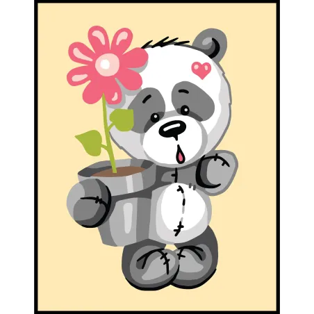 Печатный холст 14x18 Panda влюбленный CDA3358