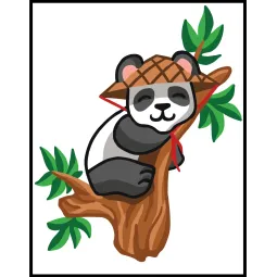 Atspausdinta drobė 14x18 Panda CDA3357