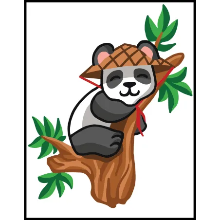 Printed Canvas 14x18 Panda CDA3357