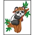 Toile imprimée 14x18 Panda CDA3357