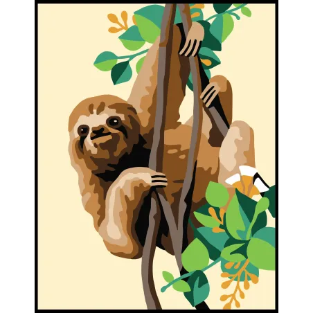 Printed Canvas 14x18 Sloth CDA3352