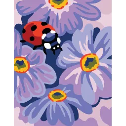 Toile imprimée 14x18 Coccinelle CDA3350