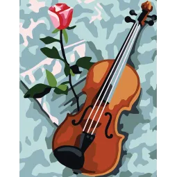 Printed Canvas 14x18 Violin CDA3348