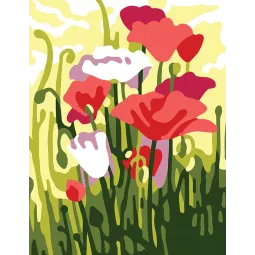 Toile Imprimée 14x18 Coquelicots CDA3346