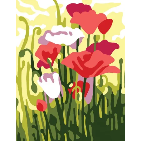 Toile Imprimée 14x18 Coquelicots CDA3346