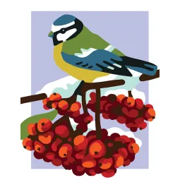 Toile imprimée 14x18 Mésange CDA3345