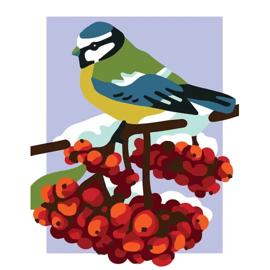 Printed Canvas 14x18 Titmouse CDA3345