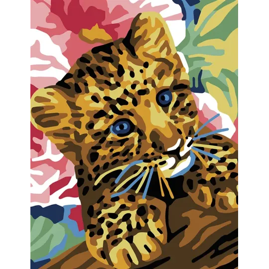 Toile Imprimée 14x18 Chaton léopard CDA3341