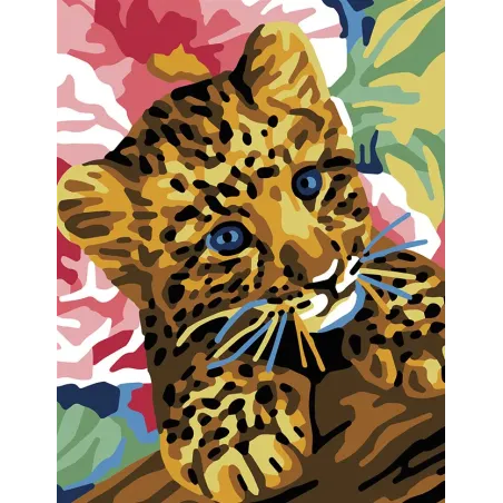 Toile Imprimée 14x18 Chaton léopard CDA3341